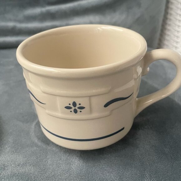 Longaberger Pottery Cup and Saucer - Picture 2 of 3